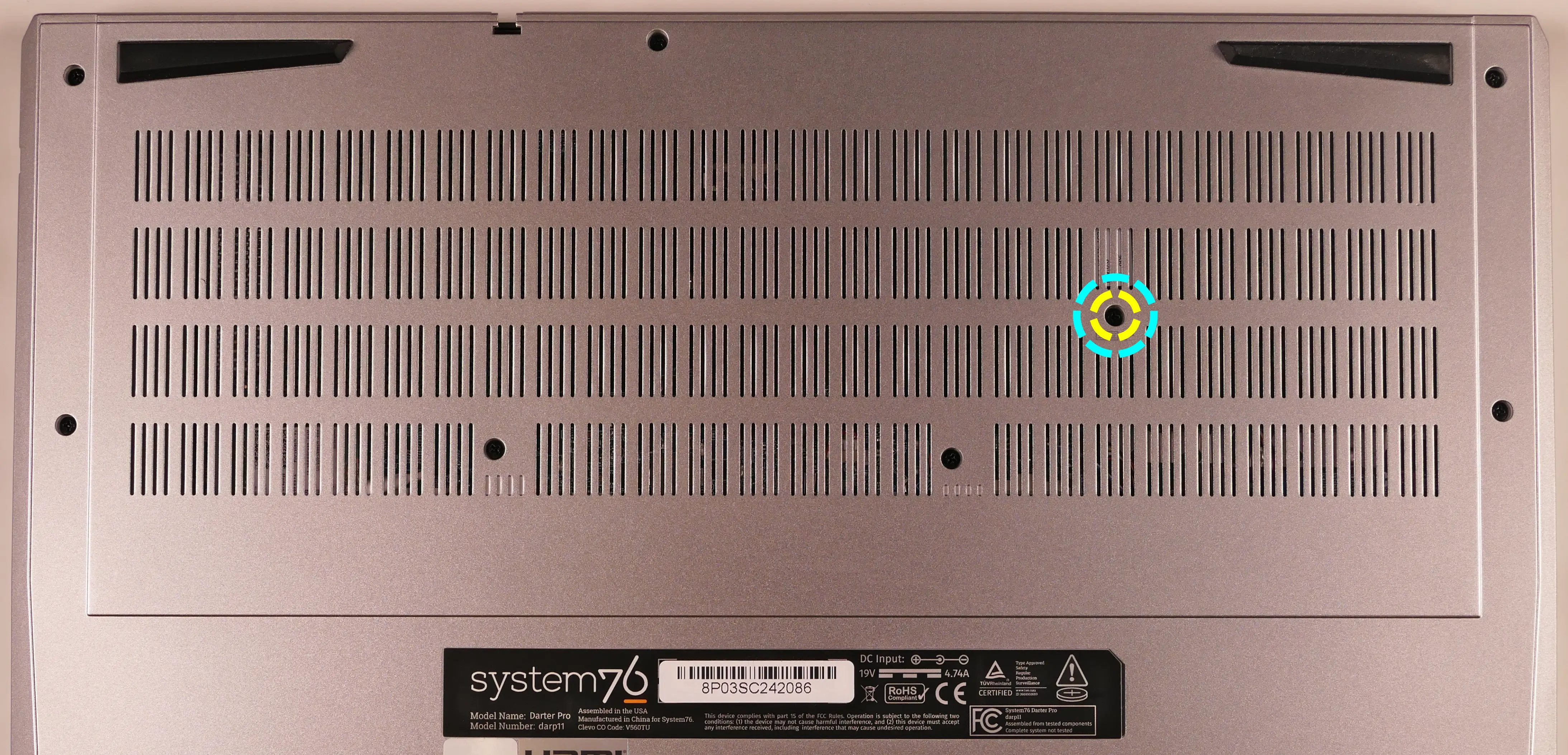 Keyboard screws (16")