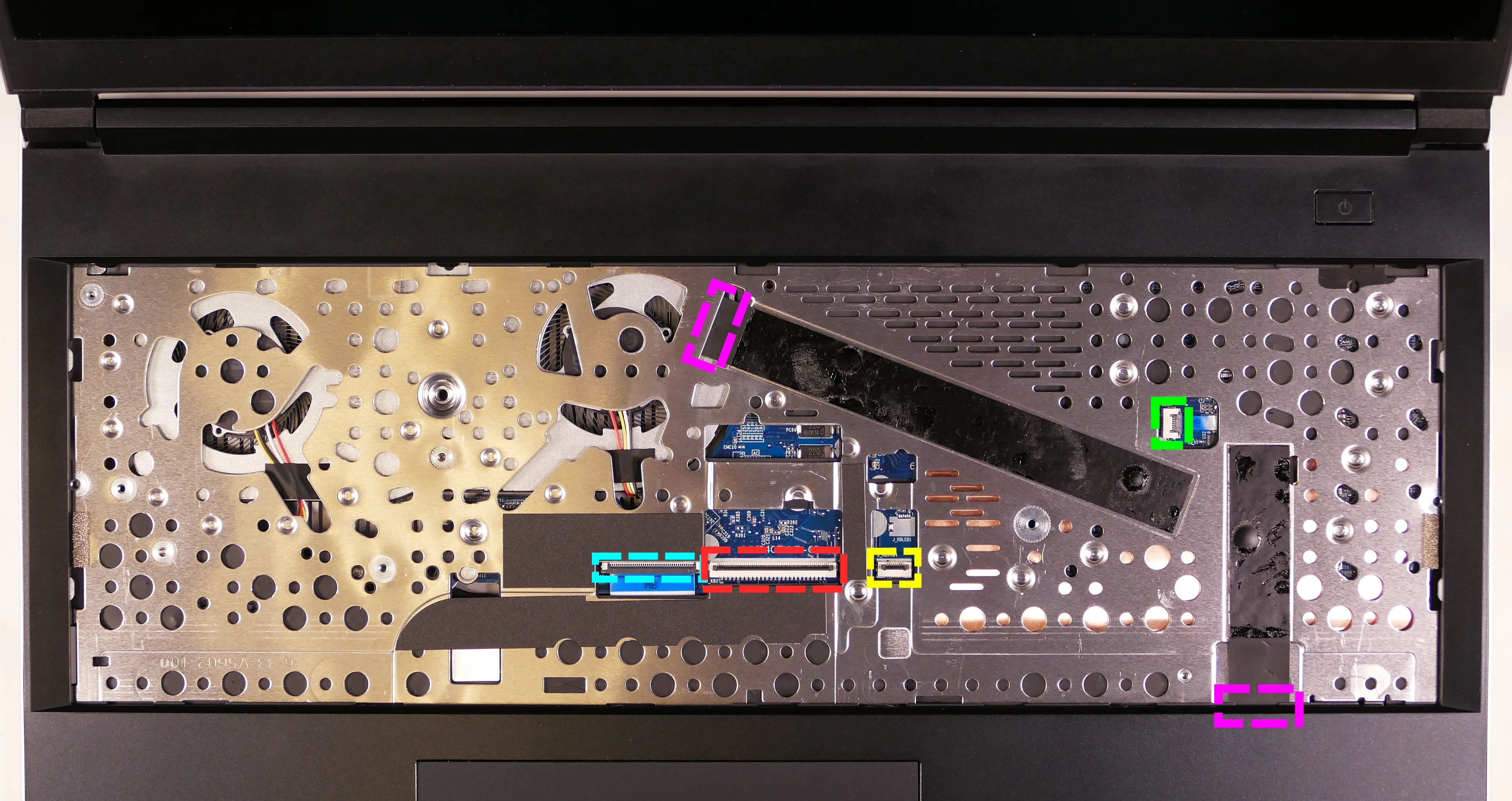 Under-Keyboard Connectors (16")