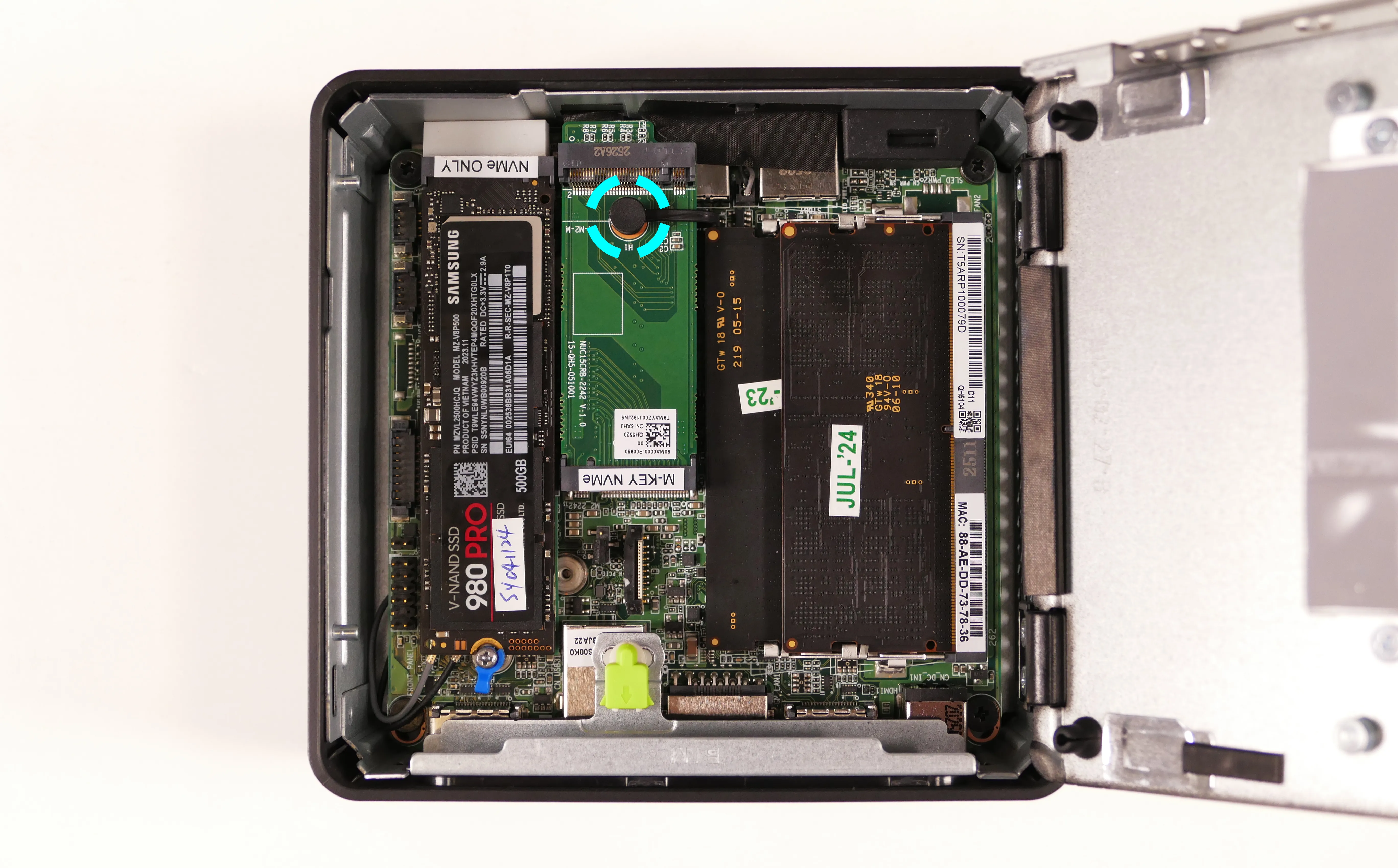 Extra storage slot removal