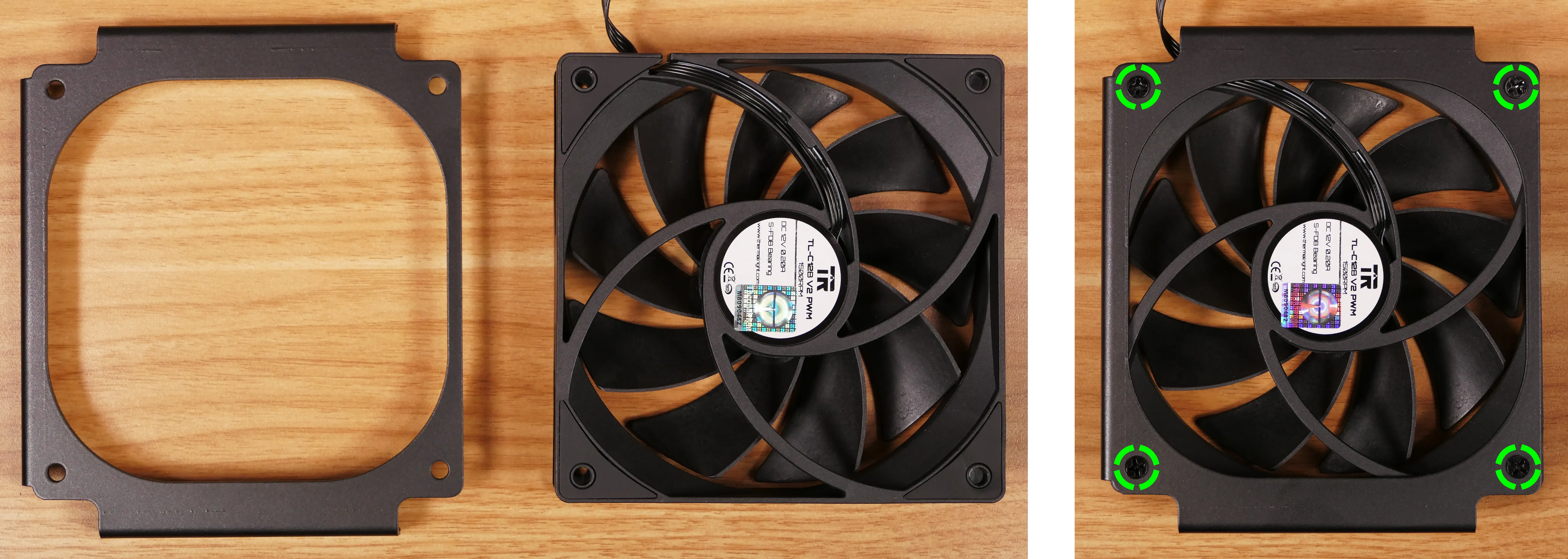 CPU duct fan installation