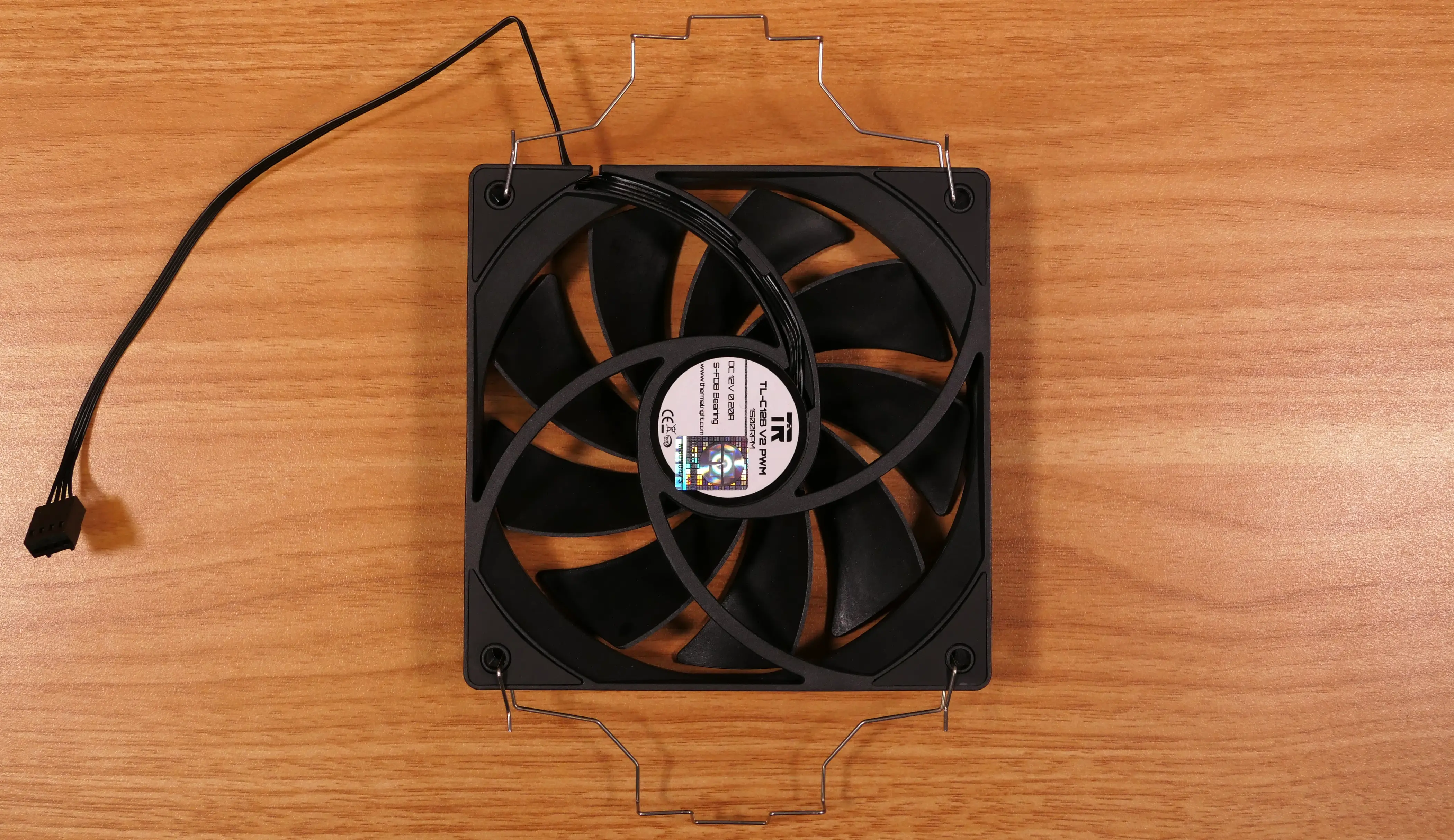 CPU cooler fan clips (installed)