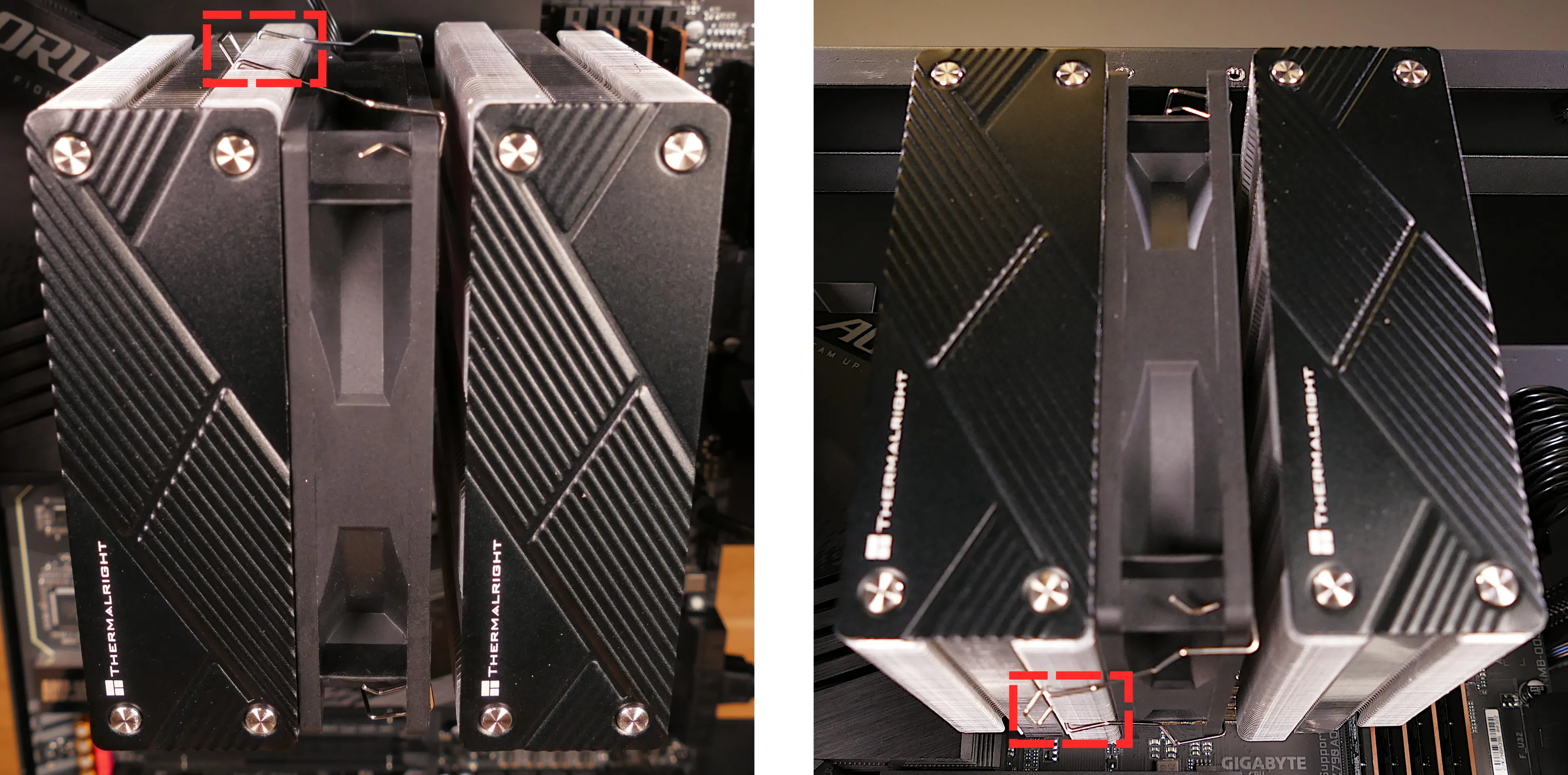 CPU cooler orientation