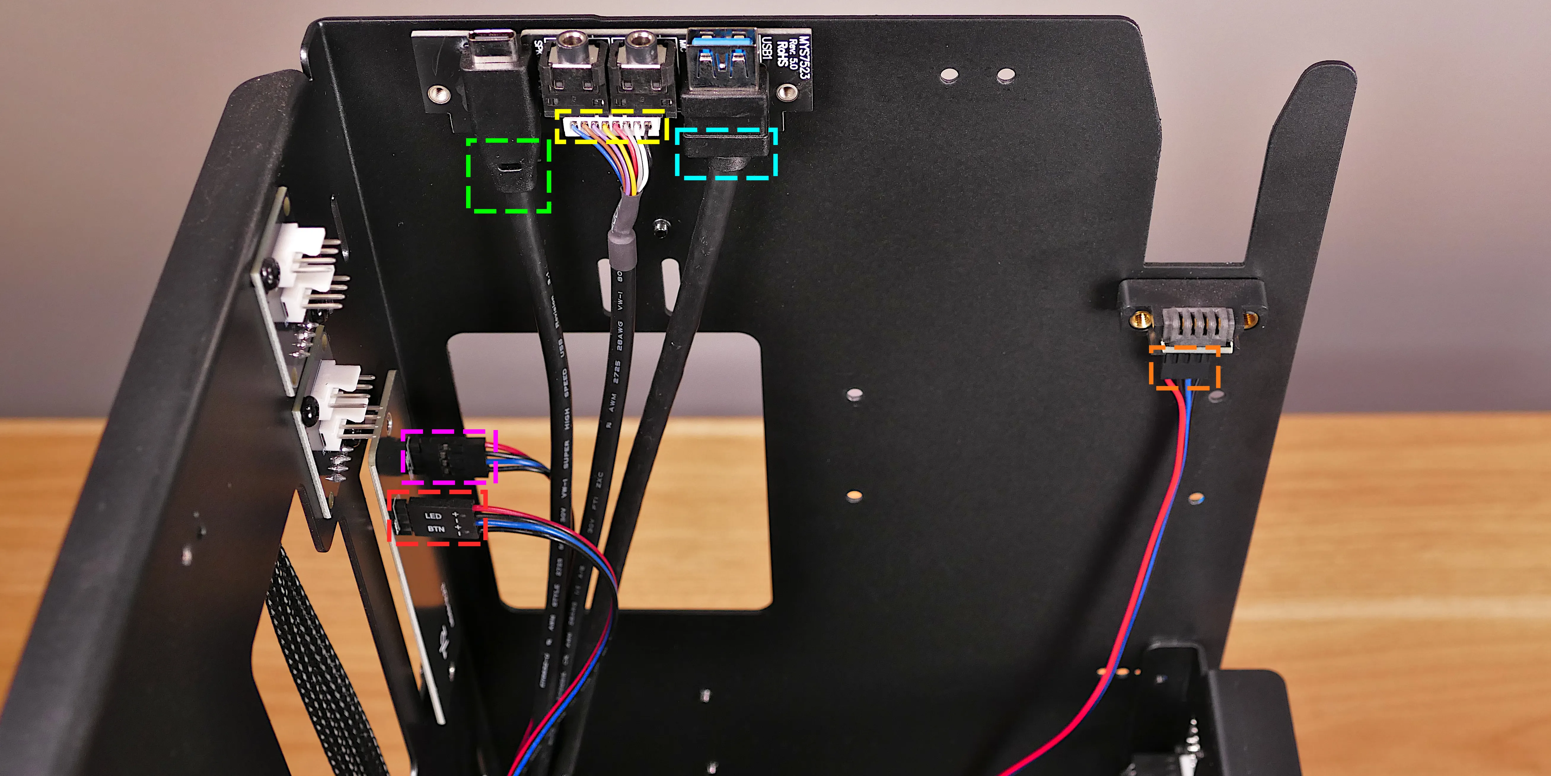 Front daughterboard connectors