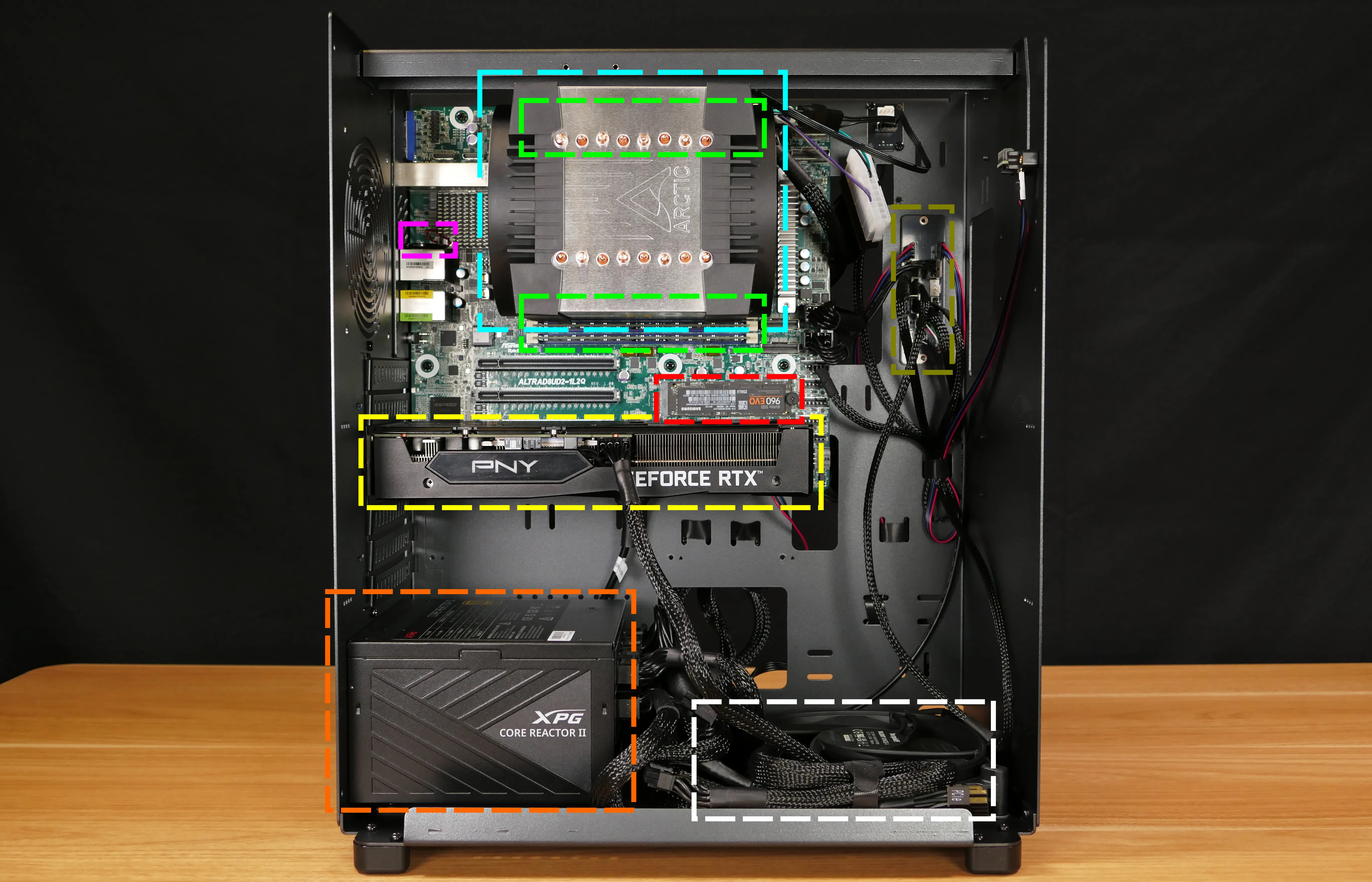 Internal overview (left side - electronics)