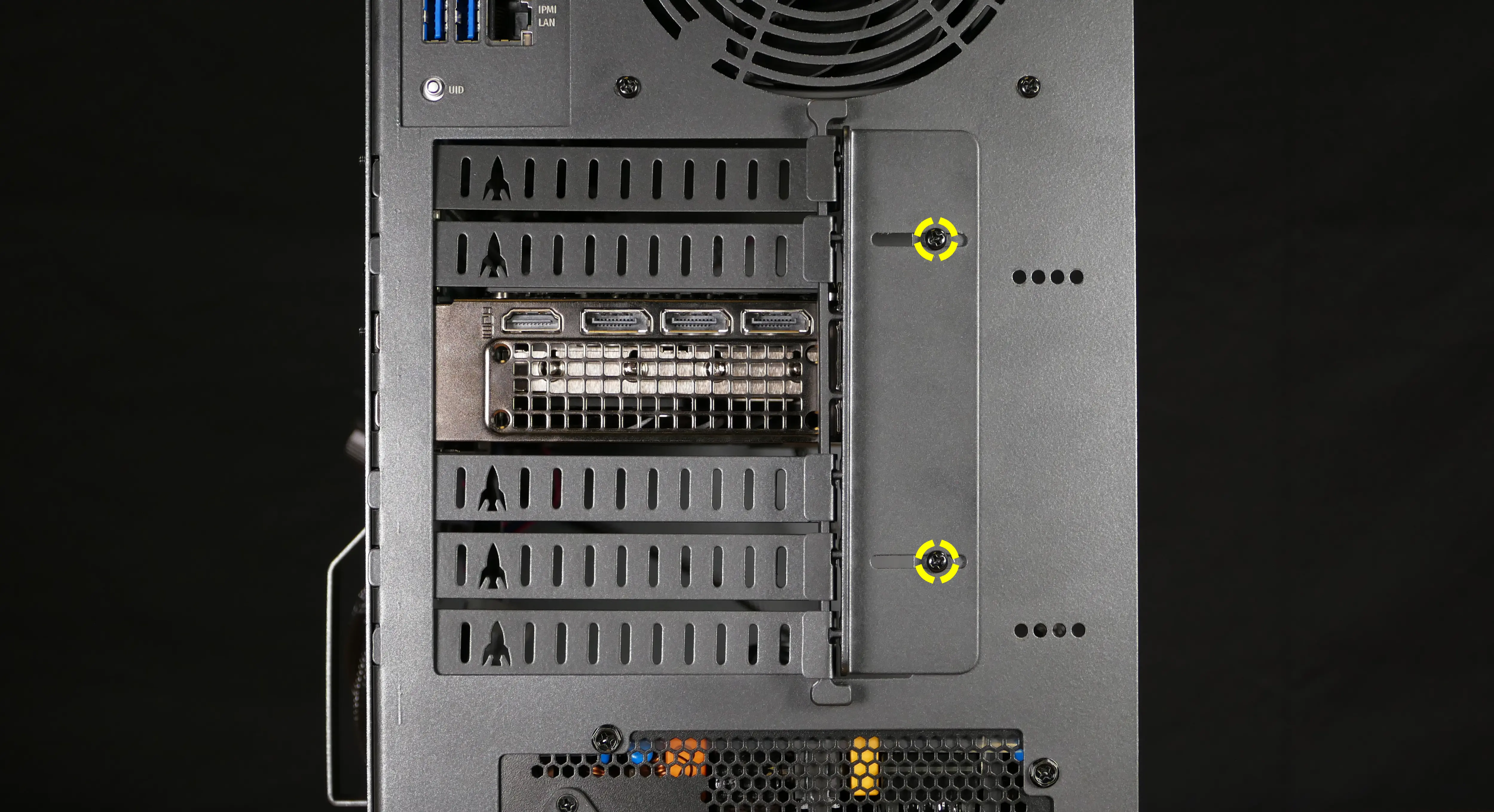 PCIe bracket screws