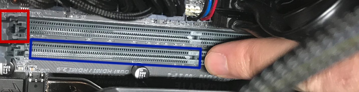 Placement of the RAM notch on the motherboard