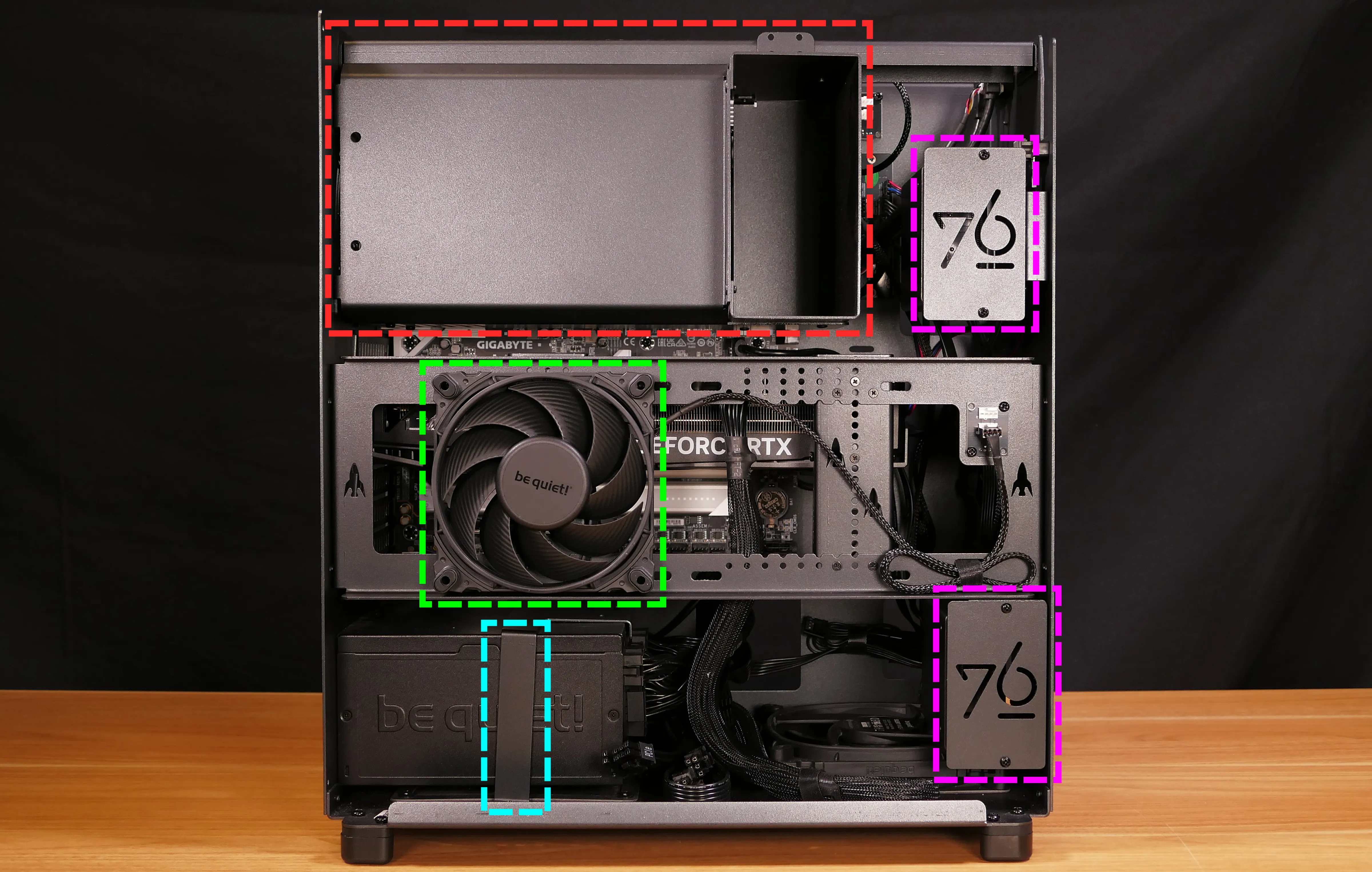 Internal overview (left side - chassis)