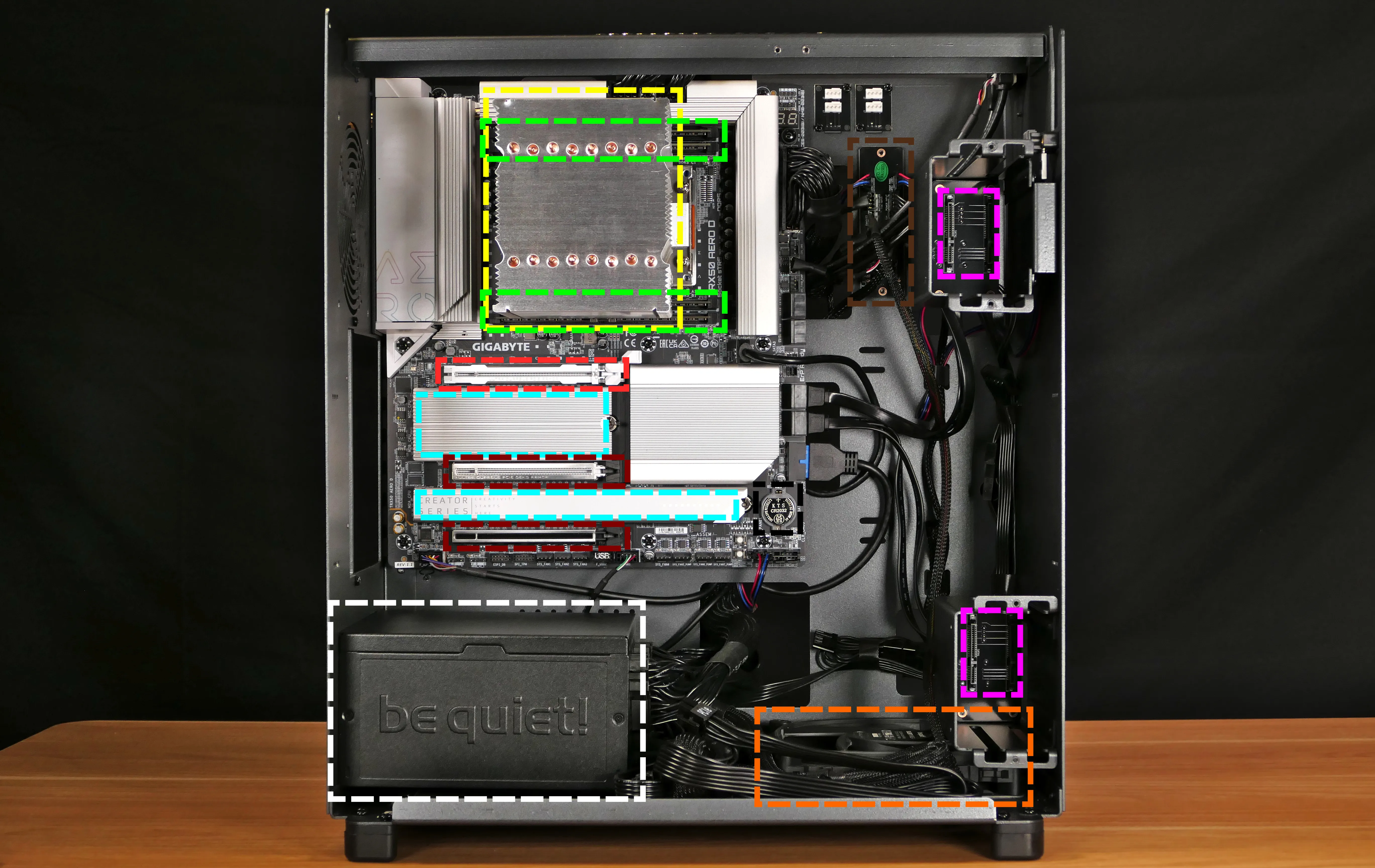 Internal overview (left side - electronics)