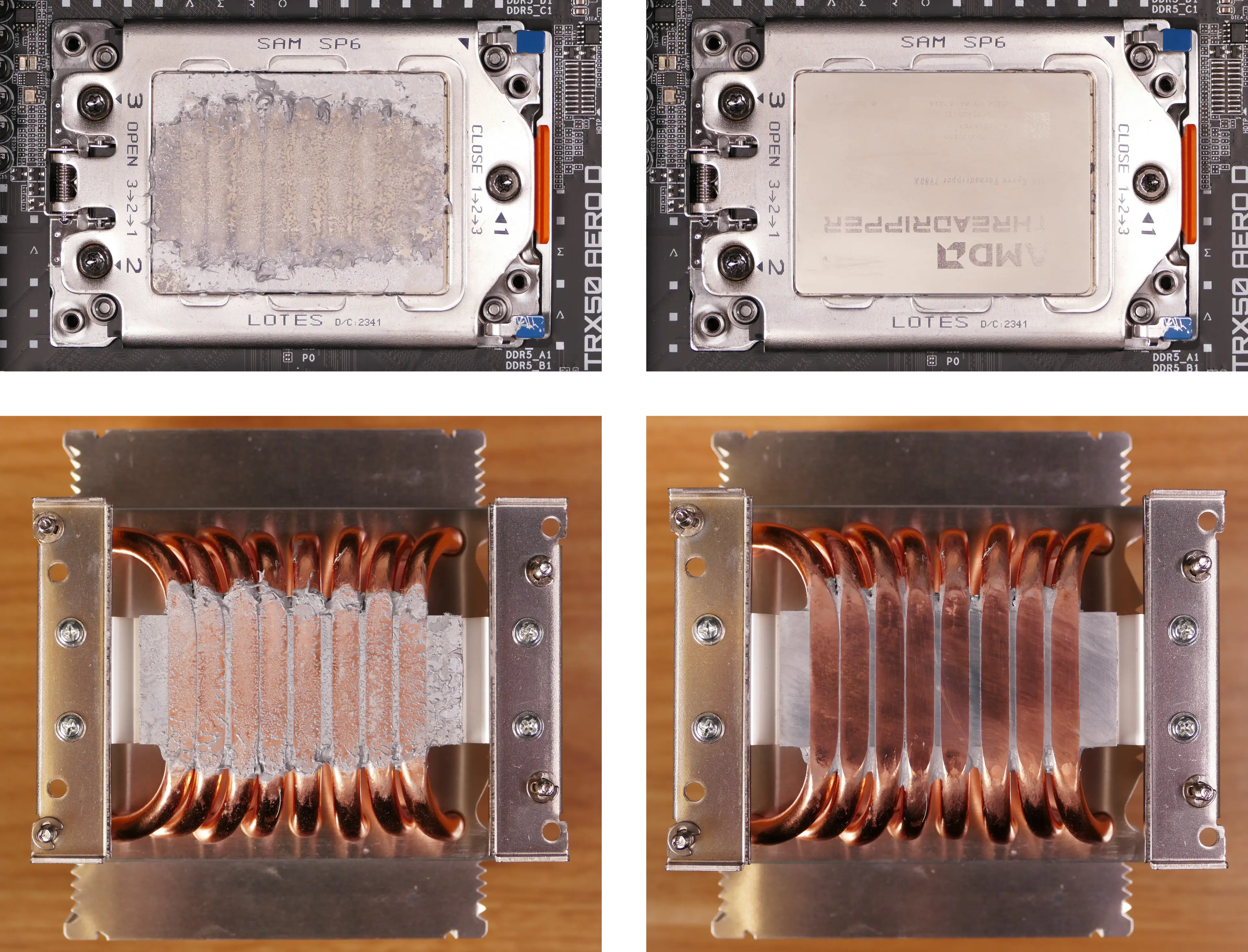 Thermal paste removal