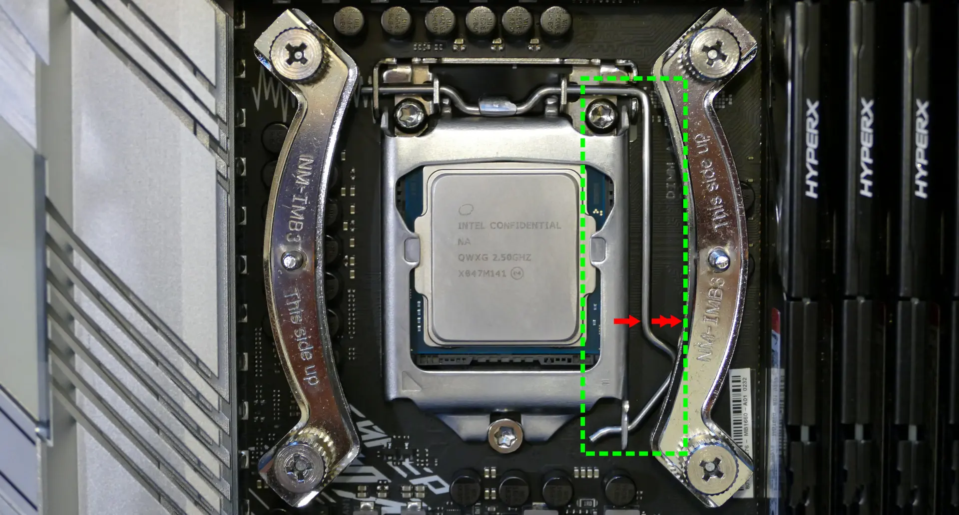 CPU locking pin