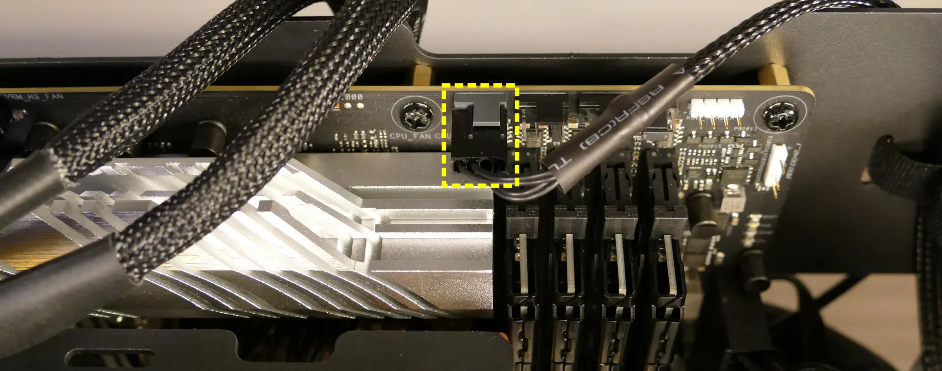 CPU fan header on motherboard