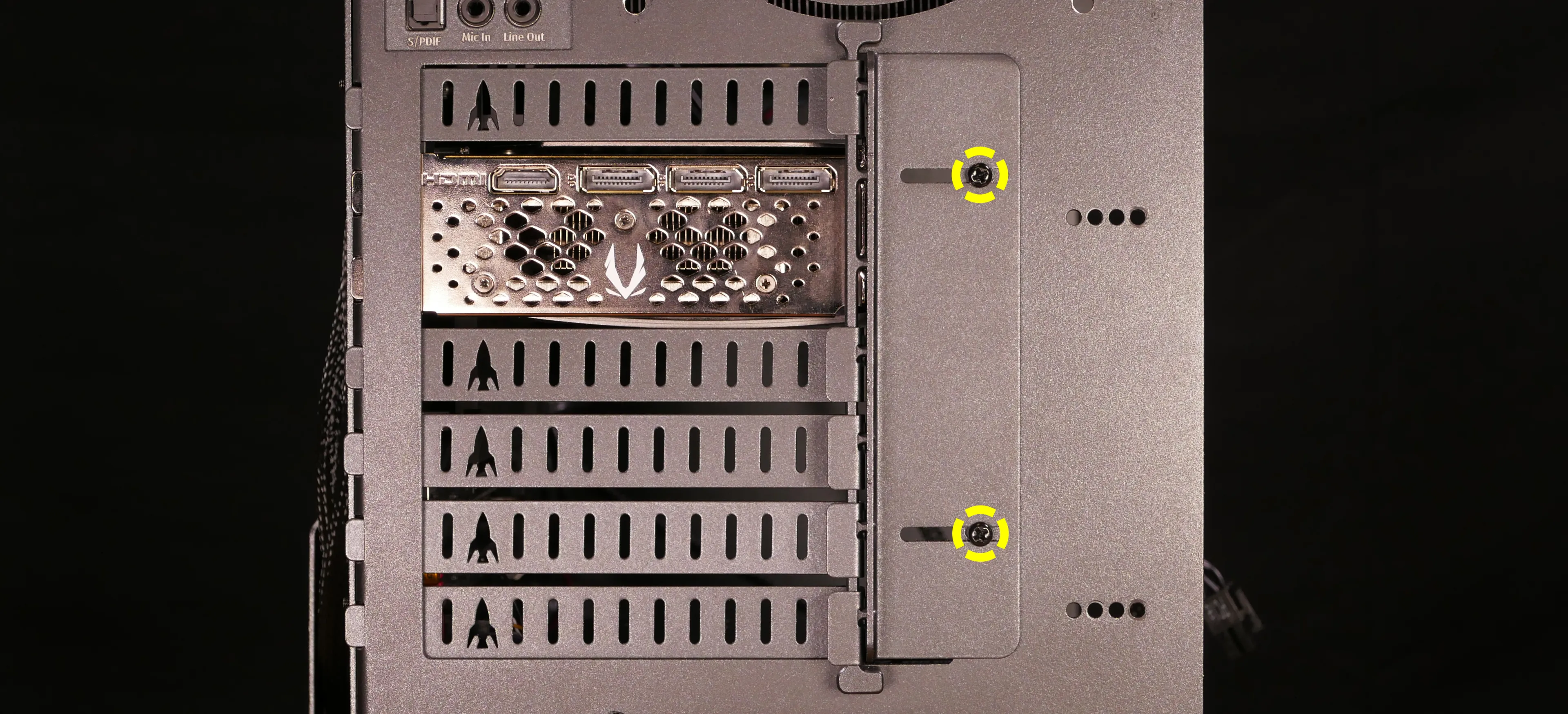 PCIe bracket screws