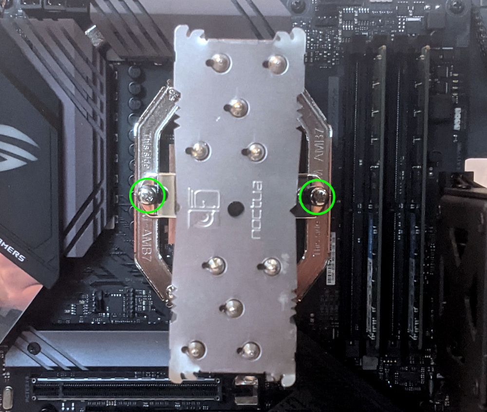 CPU cooler screws