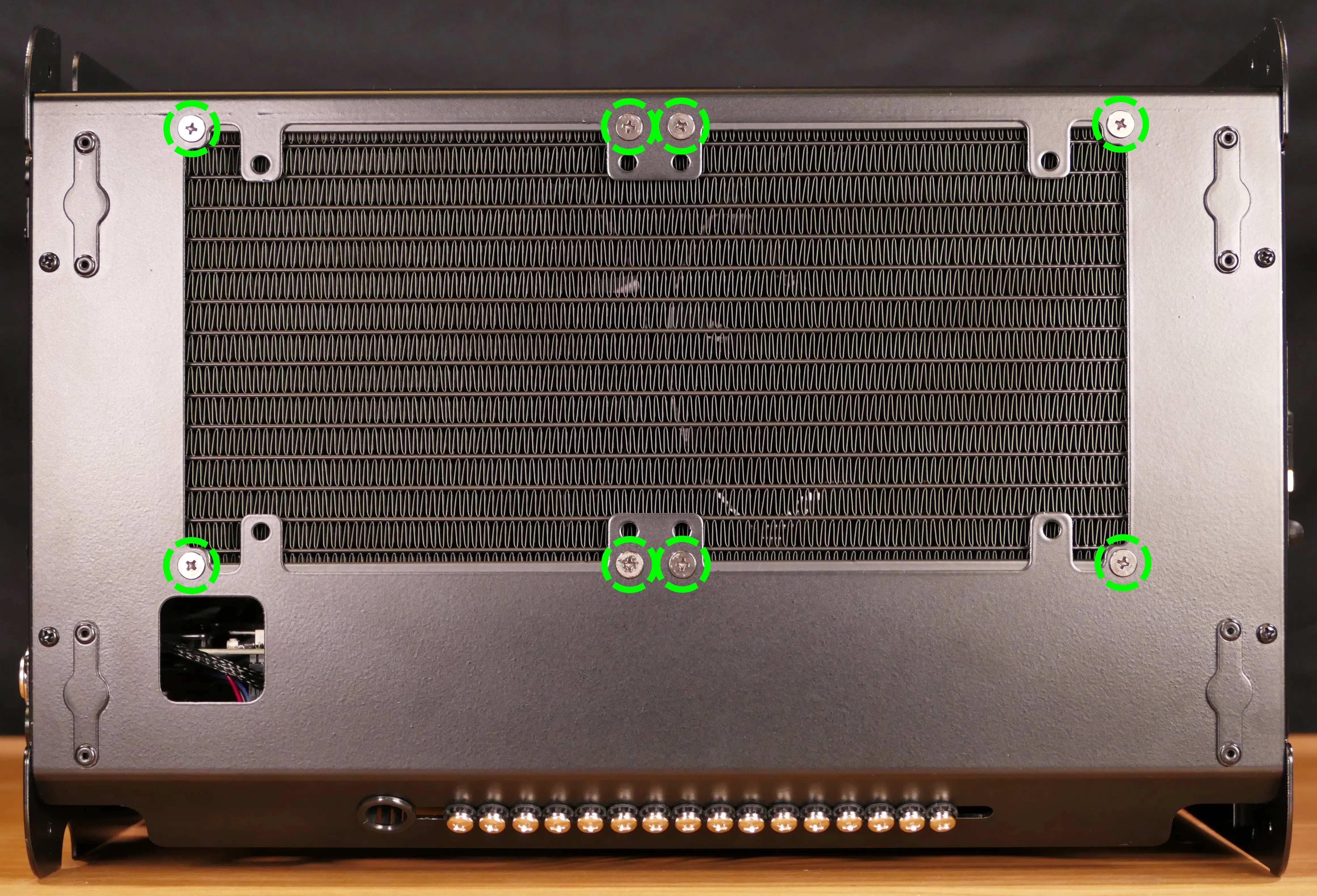 CPU cooler radiator screws