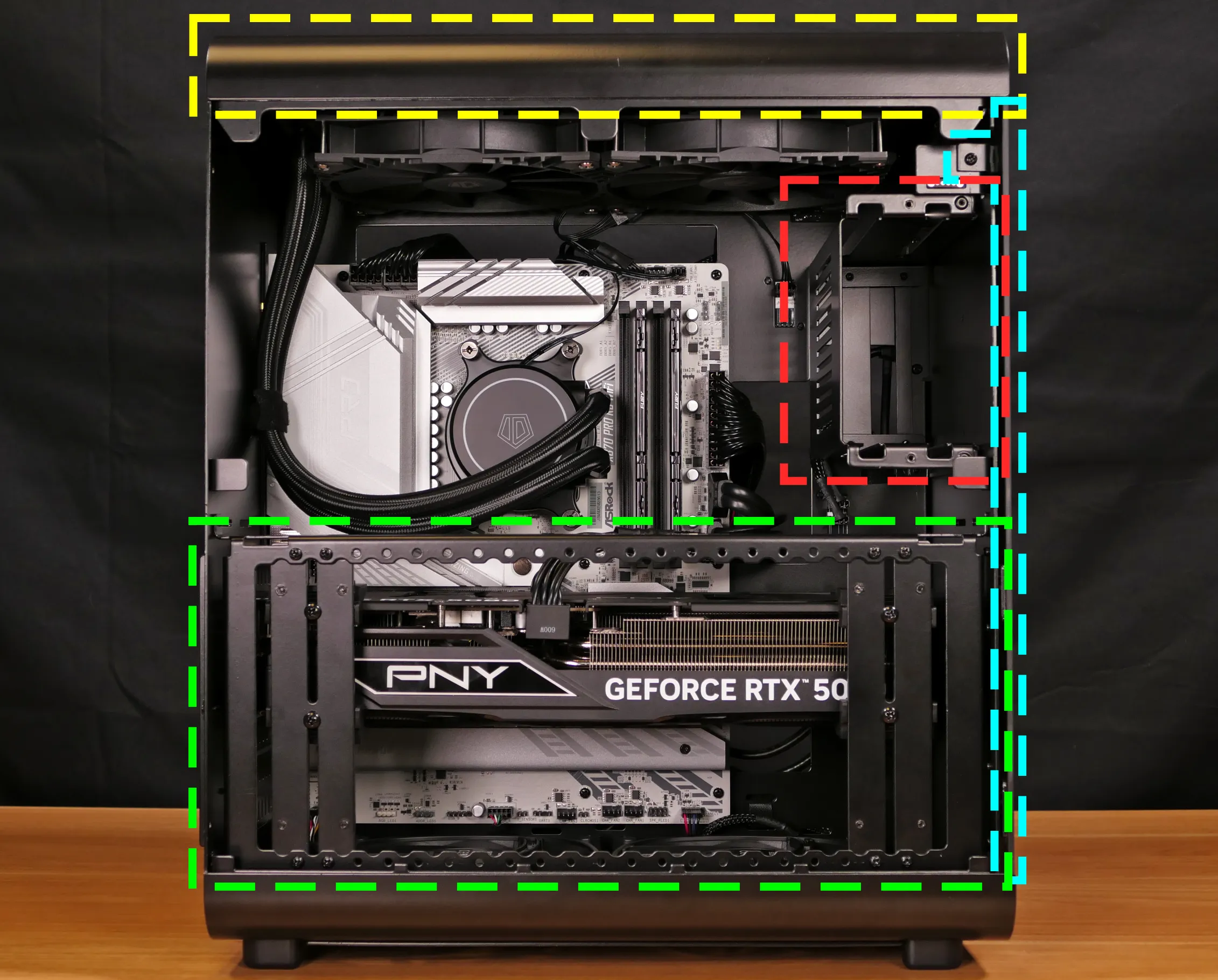 Internal overview (left side - chassis)