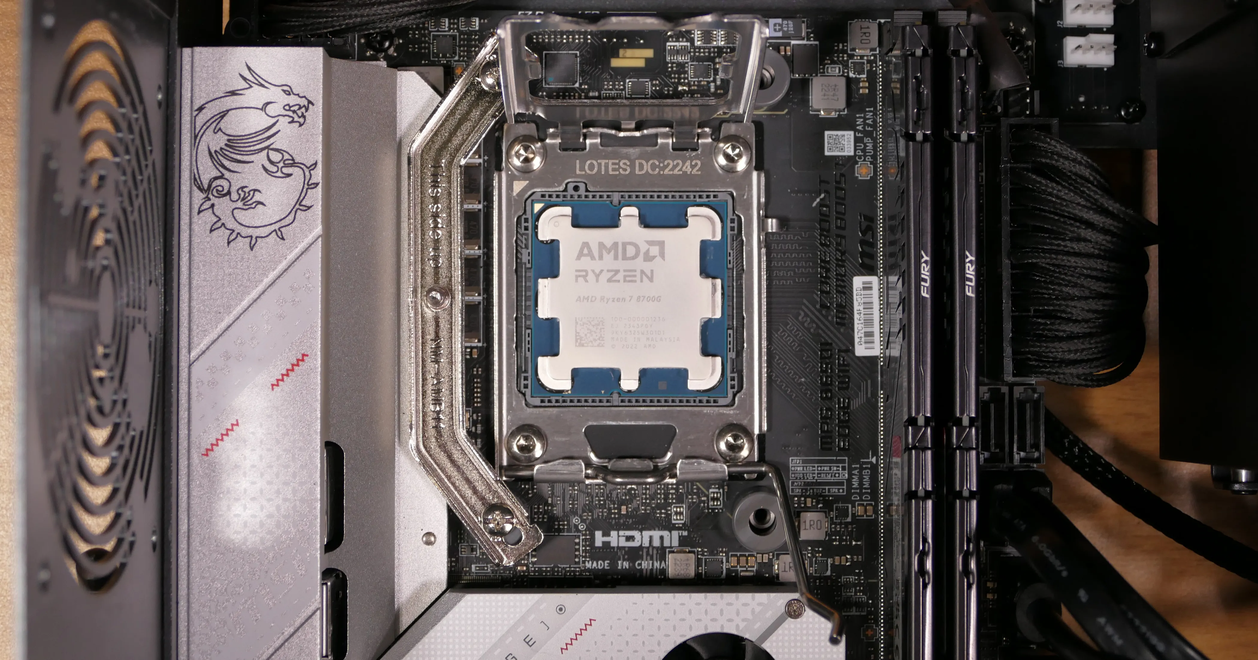 CPU holder raised